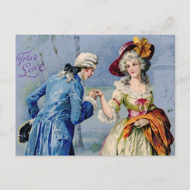 Carte postale Antique French True Love Valentine (Devant)