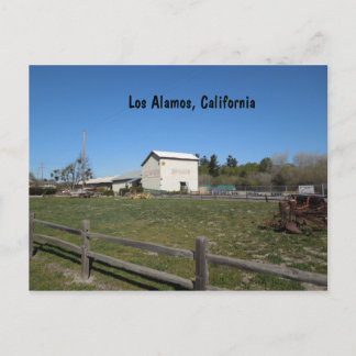 Carte Postale Antique Grange, Los Alamos, Californie