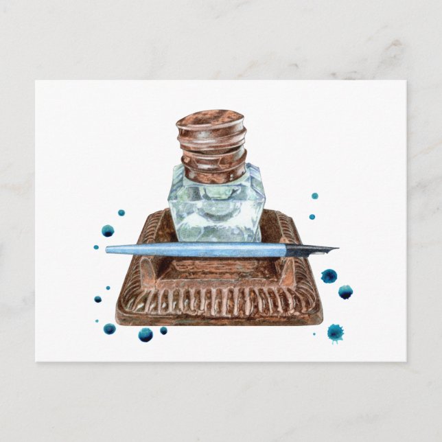 Carte postale Antique Inkwell (Devant)