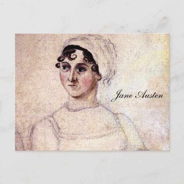 Carte Postale Antique Jane Austen Portrait (Devant)