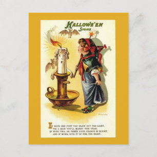 Carte postale Antique / Vintage Halloween Fortune