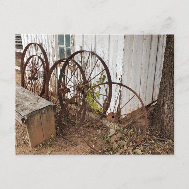 Carte Postale Antique Wagon Wheels (Devant)