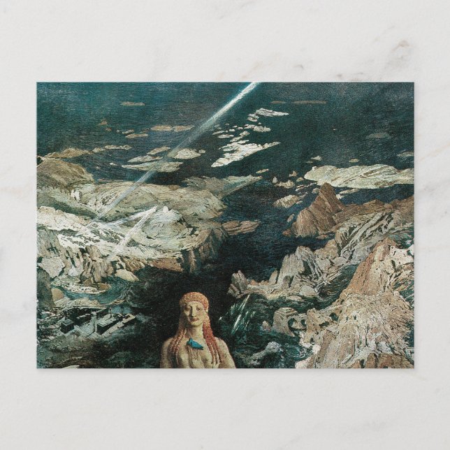 Carte Postale Antiquus de la terreur, 1908 par Leon Bakst (Devant)