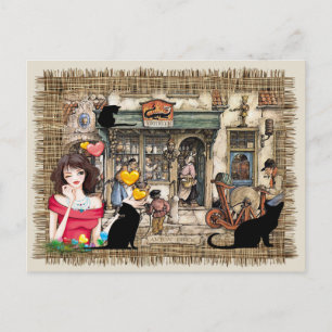 Carte Postale Anton Pieck - Magasin de chimiste