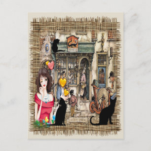 Carte Postale Anton Pieck - Magasin de chimiste