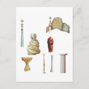 Carte Postale Antonio Gaudi. Barcelone. Espagne. Architecture