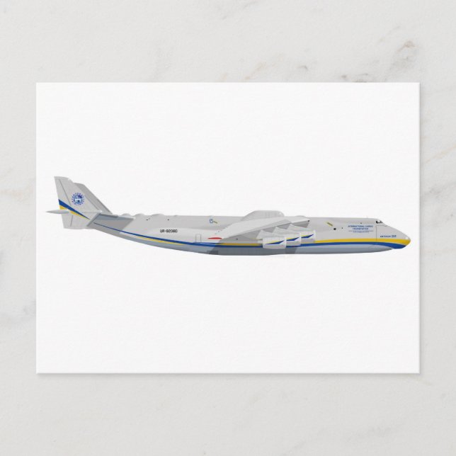 Carte Postale Antonov AN-225 OTAN : "Cosaque" (Devant)