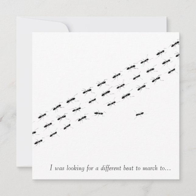 Carte postale Ants indépendante (Devant)