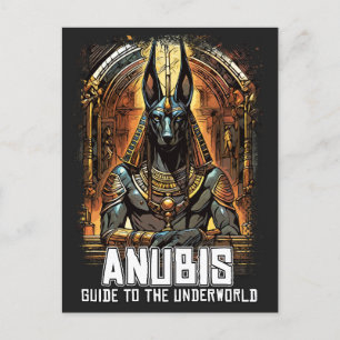 Carte Postale Anubis Ancienne Egypte DIEU Guide to Underworld
