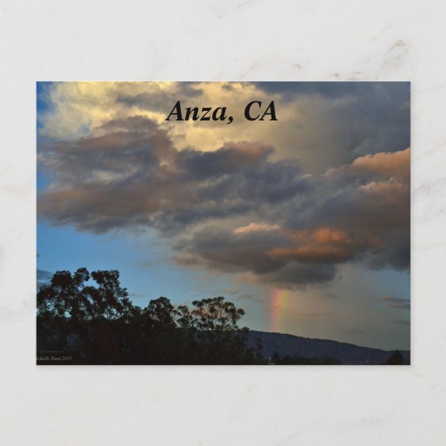 Carte postale Anza, CA (Devant)