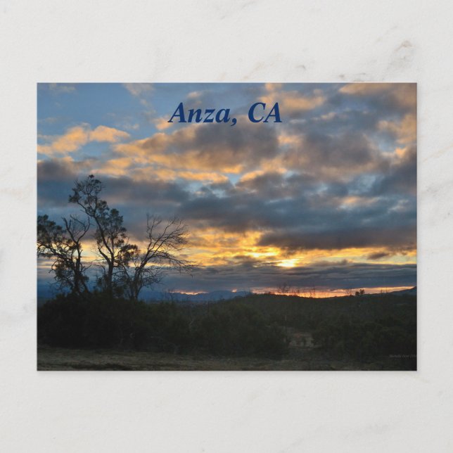 Carte postale Anza, CA (Devant)