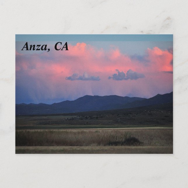 Carte postale Anza, CA (Devant)