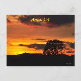 Carte Postale Anza, CA Sunset