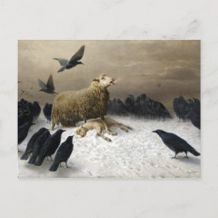 Carte Postale Août Friedrich Albrecht Schenck Anguish