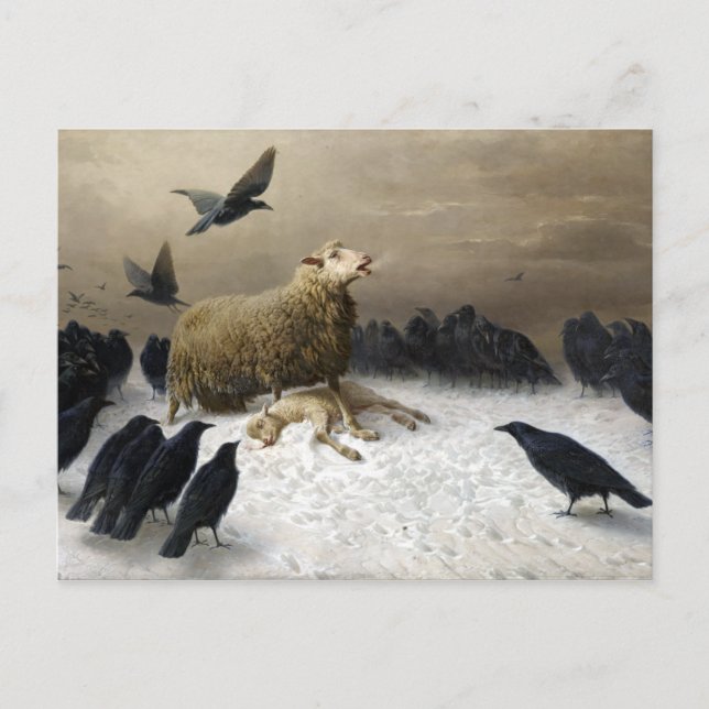 Carte Postale Août Friedrich Albrecht Schenck Anguish (Devant)