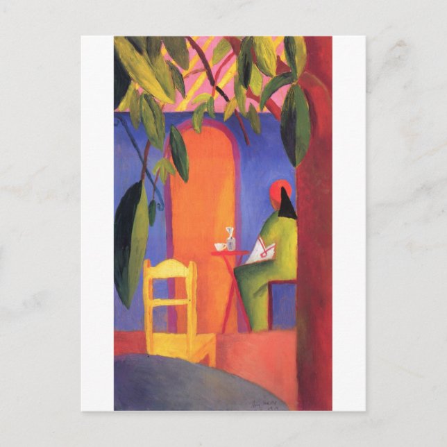 Carte Postale Août Macke - Café turc 1914 Café Türkisches (Devant)