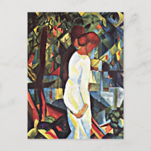 Carte Postale Août Macke : Couple dans les Bois,