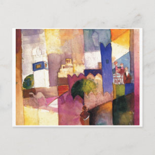 Carte Postale Août Macke - Kairouan (III) 1914 Aquarelle