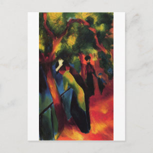 Carte Postale Août Macke - Sonniger Weg - 1913 - Sunny Way Oil