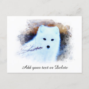 Carte Postale *~* AP18 Trwig Renard blanc Renard blanc Polaire a