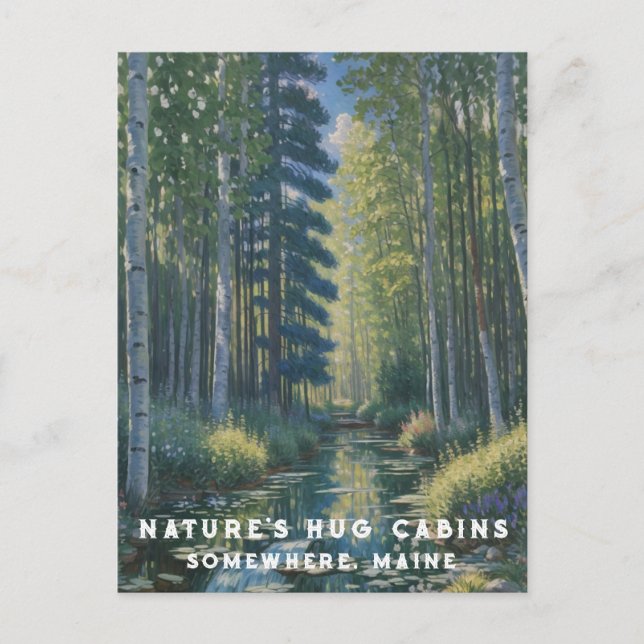 Carte Postale *~* AP49 Nature Maine Forest Woods Water Lilies (Devant)