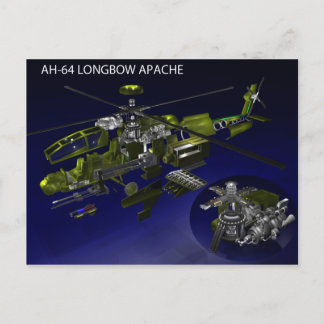 Carte Postale Apache Longbow AH-64