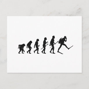 Carte Postale Ape Man Evolution Diver