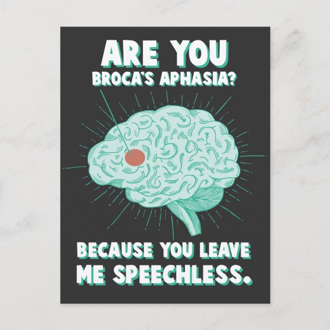 Carte Postale Aphasie expressive Psychologie Langage Handicap (Devant)