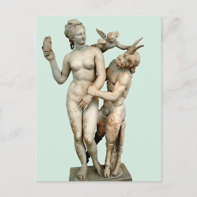 Carte postale Aphrodite, Pan et Eros (Devant)