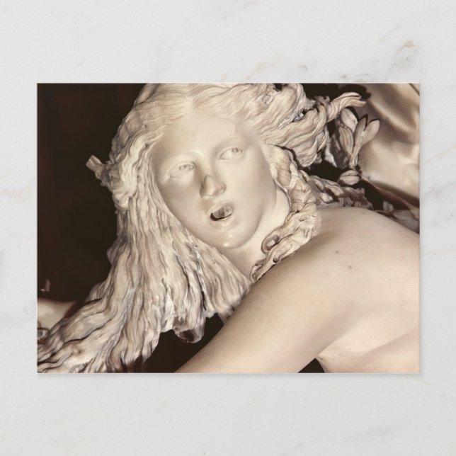 Carte Postale Apollo et Daphne, détail de la tête de Daphné (Devant)