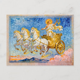 Carte Postale Apollo in Sun Chariot Holding a Golden Harp