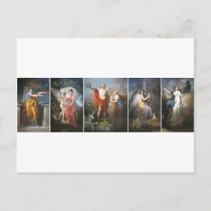 Carte Postale apollo & muses