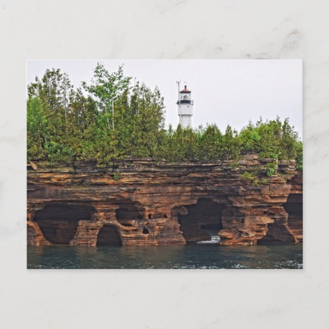 Carte Postale Apostle Islands - Phare de Devil's Island (Devant)