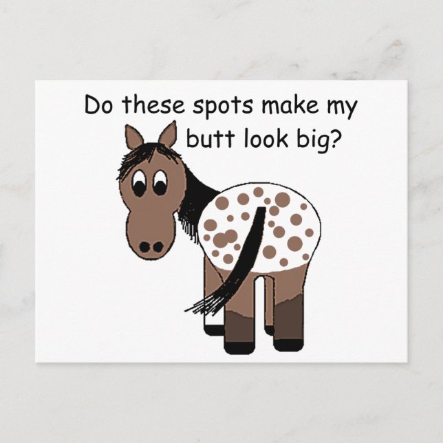 Carte Postale Appaloosa de couverture Big Butt (Devant)