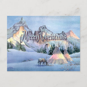 Carte Postale APPALOOSA HORSE TIPI CAMP par SHARON SHARPE