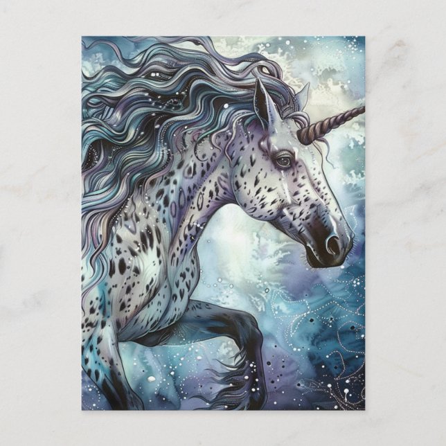 Carte Postale Appaloosa Unicorn (Devant)