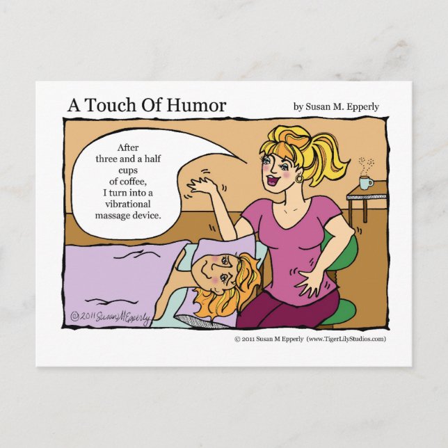 Carte Postale Appareil de massage vibrationnel "Une touche d'Hum (Devant)
