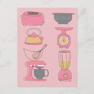Carte Postale Appareils de cuisine modernes Illustration Marketi