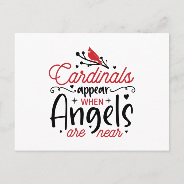 Carte Postale Apparition de Cardinal (Devant)