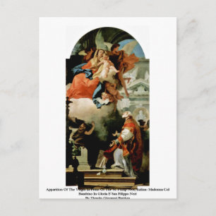 Carte Postale Apparition De La Vierge