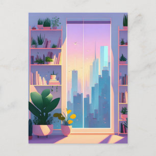 Carte Postale Appartement Lover plante, poste