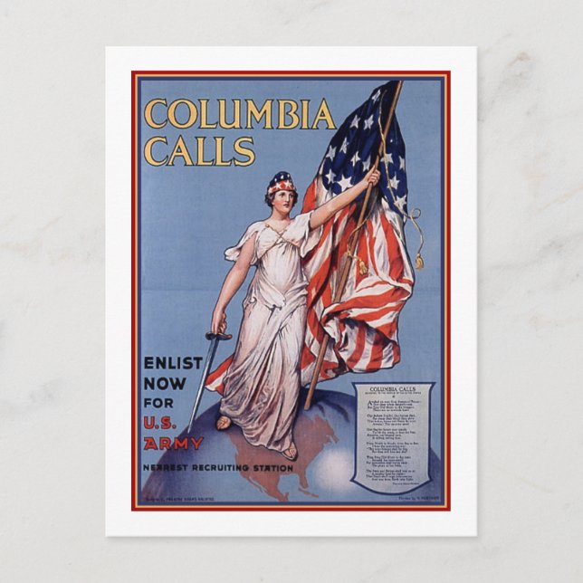 Carte Postale Appels Columbia (Devant)