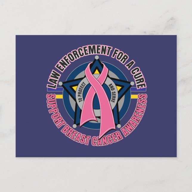 Carte Postale Application De La Loi Pour Un Cancer Du Sein Cure (Devant)