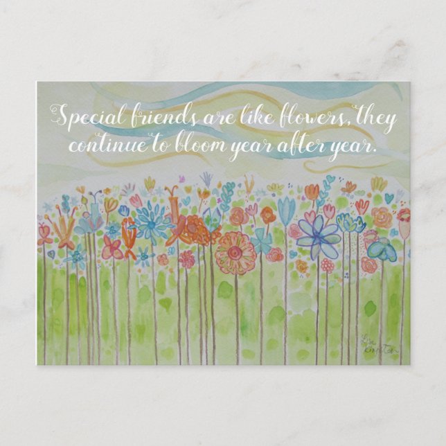 Carte Postale Appréciation de l'amitié (Devant)