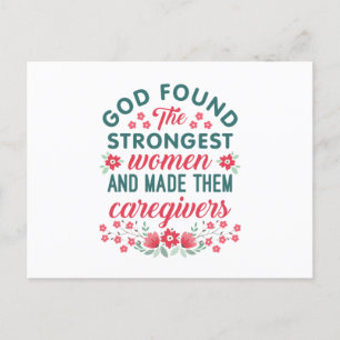 Carte Postale Appréciation du soignant Dieu a trouvé les femmes 