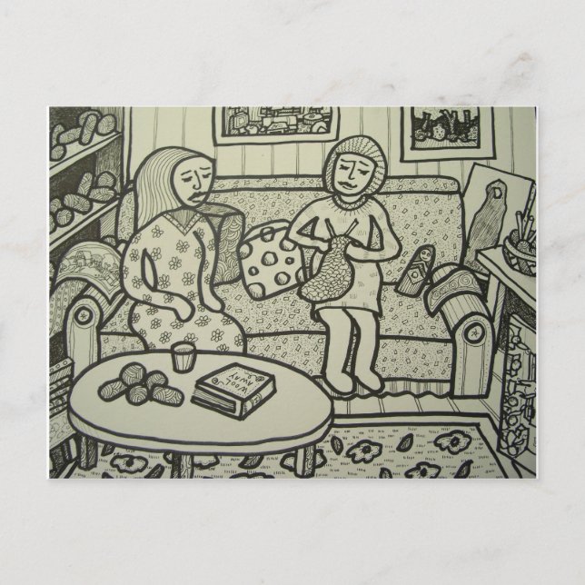 Carte Postale Apprenez à tricoter le BT Piliero (Devant)