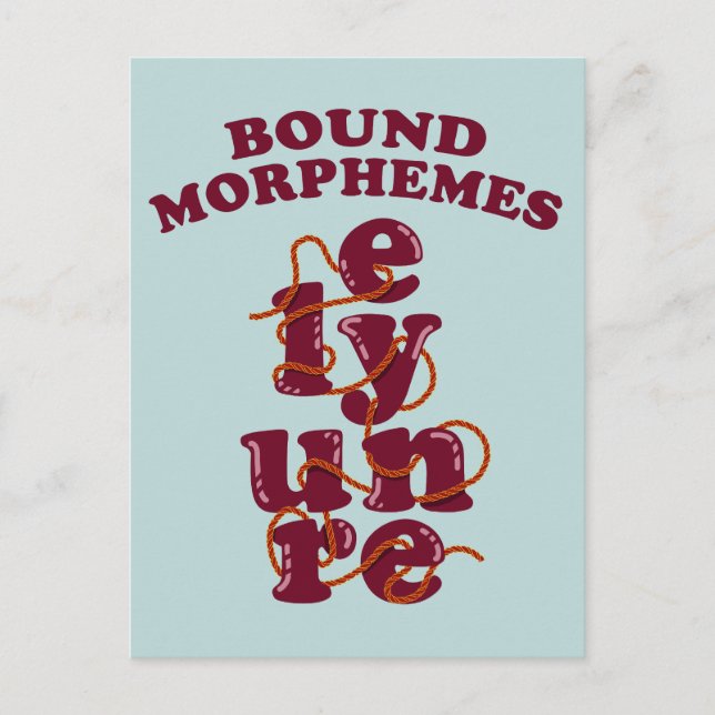 Carte Postale Apprentissage de la phonétique de l'anglais par le (Devant)