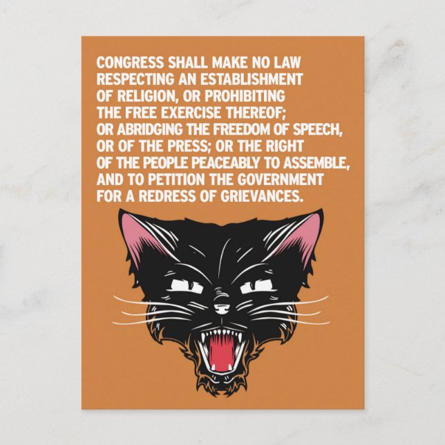 Carte Postale Appuyer et défendre la Constitution (Devant)