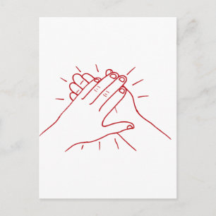 Carte Postale Appuyez sur vos mains
