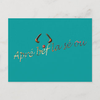 Carte Postale apré bef la sé ou